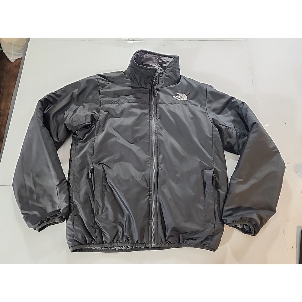 The North Face A9X1 Loonan Reversible Jacket Mens L Graphite‎ Black Gray Puffer